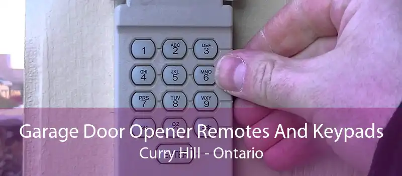 Garage Door Opener Remotes And Keypads Curry Hill - Ontario