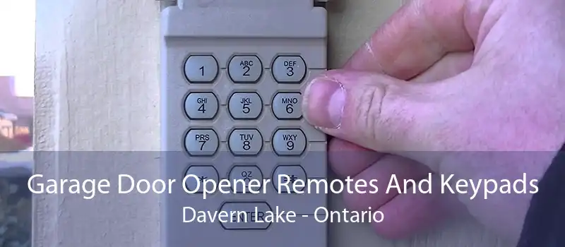 Garage Door Opener Remotes And Keypads Davern Lake - Ontario