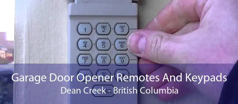 Garage Door Opener Remotes And Keypads Dean Creek - British Columbia