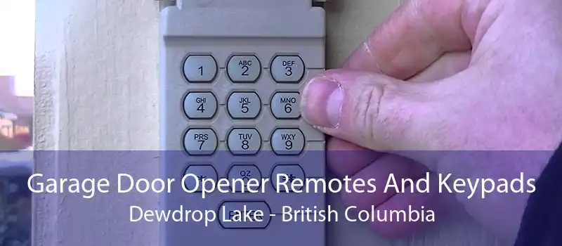 Garage Door Opener Remotes And Keypads Dewdrop Lake - British Columbia