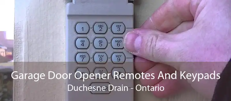 Garage Door Opener Remotes And Keypads Duchesne Drain - Ontario