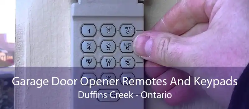 Garage Door Opener Remotes And Keypads Duffins Creek - Ontario