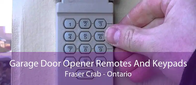 Garage Door Opener Remotes And Keypads Fraser Crab - Ontario