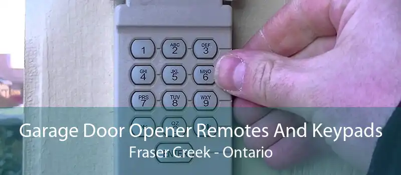 Garage Door Opener Remotes And Keypads Fraser Creek - Ontario