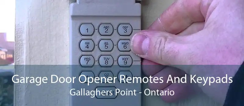 Garage Door Opener Remotes And Keypads Gallaghers Point - Ontario
