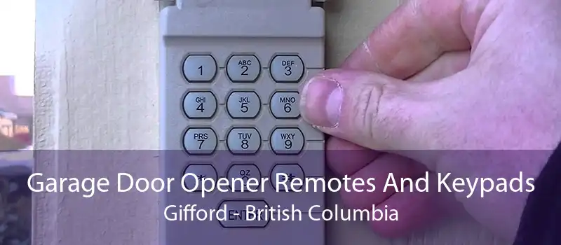 Garage Door Opener Remotes And Keypads Gifford - British Columbia
