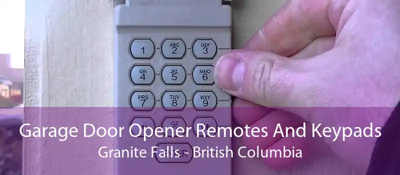 Garage Door Opener Remotes And Keypads Granite Falls - British Columbia