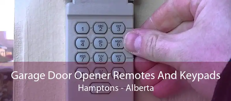 Garage Door Opener Remotes And Keypads Hamptons - Alberta