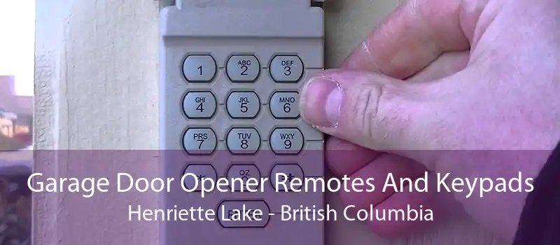 Garage Door Opener Remotes And Keypads Henriette Lake - British Columbia