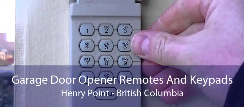 Garage Door Opener Remotes And Keypads Henry Point - British Columbia