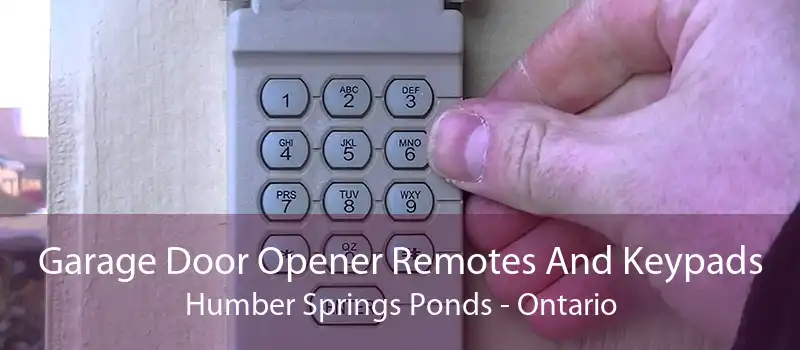 Garage Door Opener Remotes And Keypads Humber Springs Ponds - Ontario
