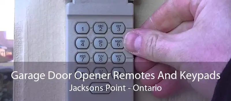Garage Door Opener Remotes And Keypads Jacksons Point - Ontario
