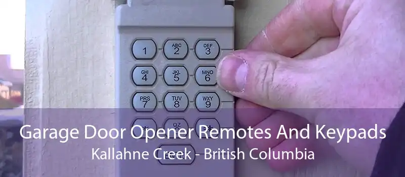 Garage Door Opener Remotes And Keypads Kallahne Creek - British Columbia