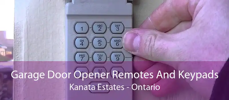Garage Door Opener Remotes And Keypads Kanata Estates - Ontario