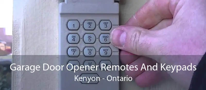 Garage Door Opener Remotes And Keypads Kenyon - Ontario