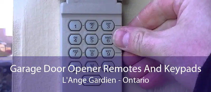 Garage Door Opener Remotes And Keypads L'Ange Gardien - Ontario