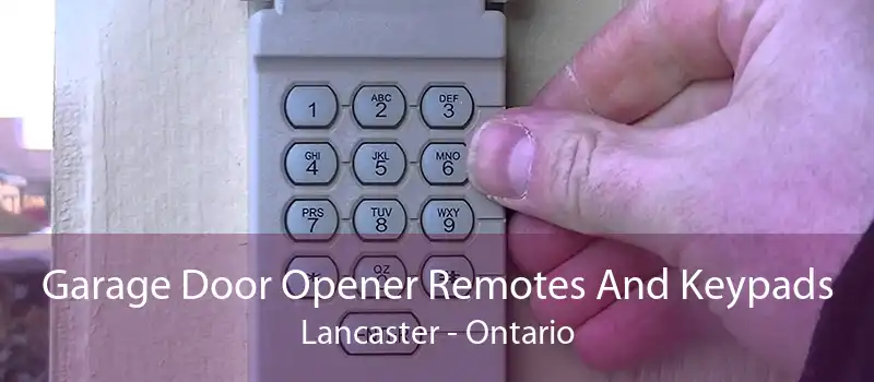 Garage Door Opener Remotes And Keypads Lancaster - Ontario