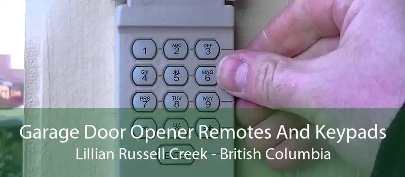 Garage Door Opener Remotes And Keypads Lillian Russell Creek - British Columbia