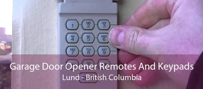 Garage Door Opener Remotes And Keypads Lund - British Columbia