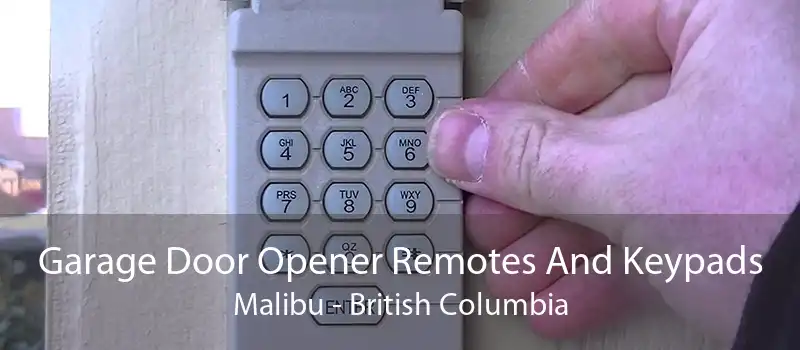 Garage Door Opener Remotes And Keypads Malibu - British Columbia