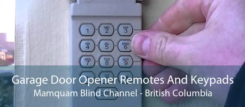 Garage Door Opener Remotes And Keypads Mamquam Blind Channel - British Columbia