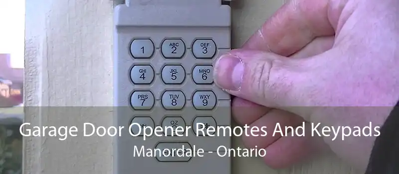 Garage Door Opener Remotes And Keypads Manordale - Ontario