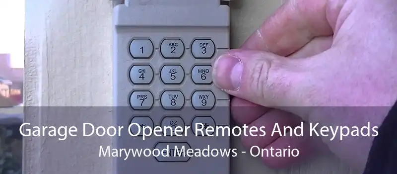 Garage Door Opener Remotes And Keypads Marywood Meadows - Ontario