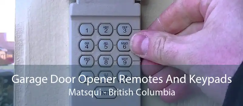 Garage Door Opener Remotes And Keypads Matsqui - British Columbia