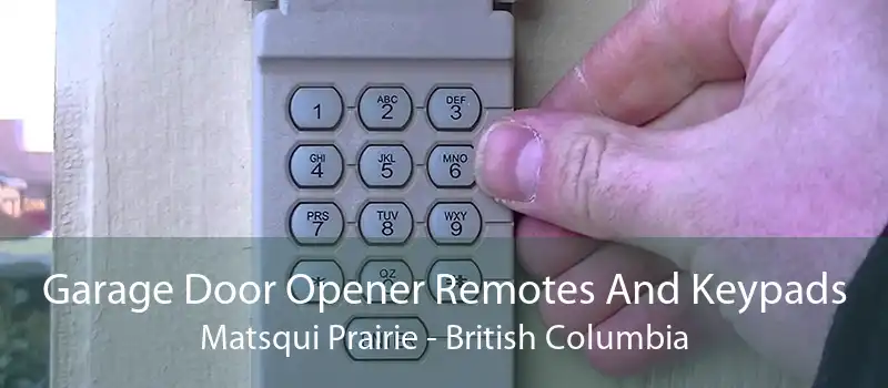 Garage Door Opener Remotes And Keypads Matsqui Prairie - British Columbia