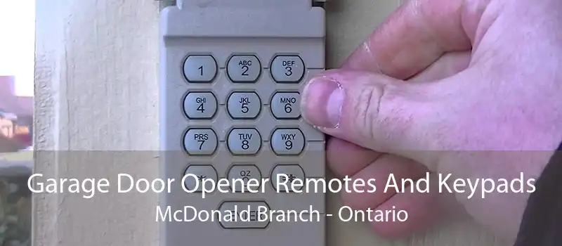 Garage Door Opener Remotes And Keypads McDonald Branch - Ontario