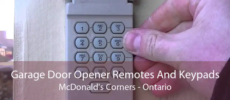 Garage Door Opener Remotes And Keypads McDonald's Corners - Ontario