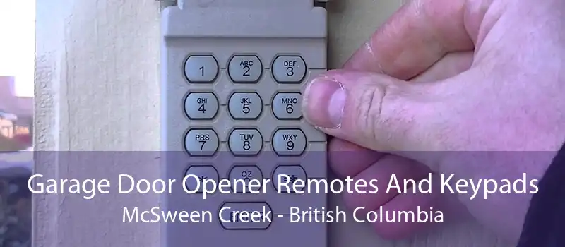 Garage Door Opener Remotes And Keypads McSween Creek - British Columbia