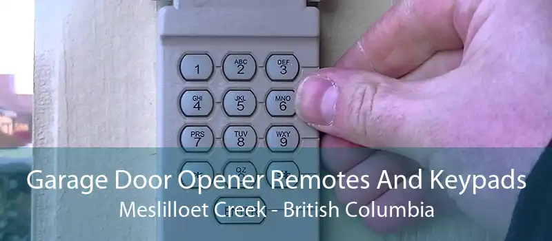 Garage Door Opener Remotes And Keypads Meslilloet Creek - British Columbia