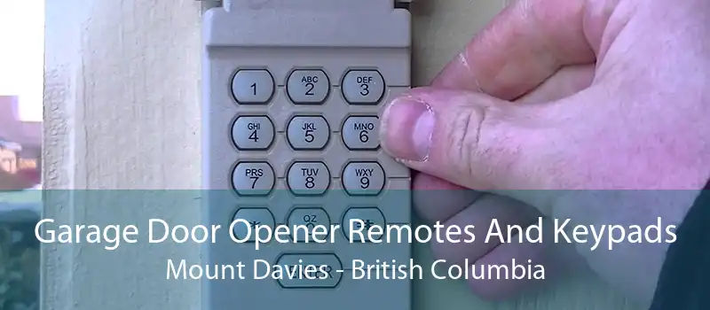 Garage Door Opener Remotes And Keypads Mount Davies - British Columbia