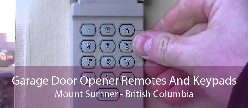 Garage Door Opener Remotes And Keypads Mount Sumner - British Columbia