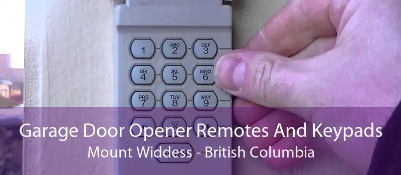 Garage Door Opener Remotes And Keypads Mount Widdess - British Columbia