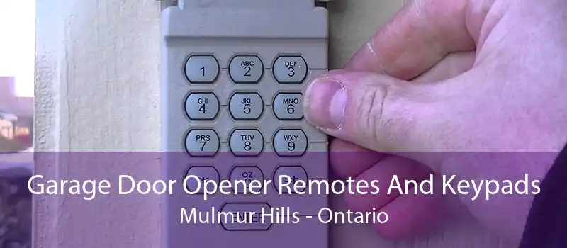 Garage Door Opener Remotes And Keypads Mulmur Hills - Ontario
