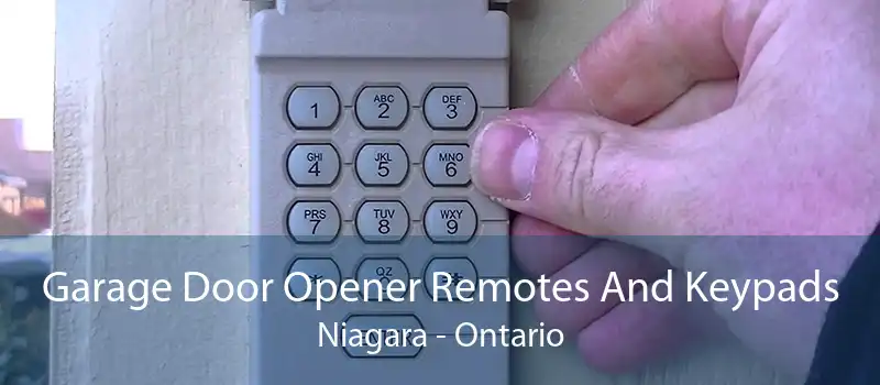 Garage Door Opener Remotes And Keypads Niagara - Ontario