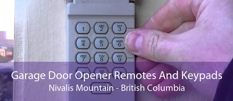 Garage Door Opener Remotes And Keypads Nivalis Mountain - British Columbia