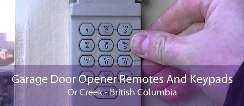 Garage Door Opener Remotes And Keypads Or Creek - British Columbia