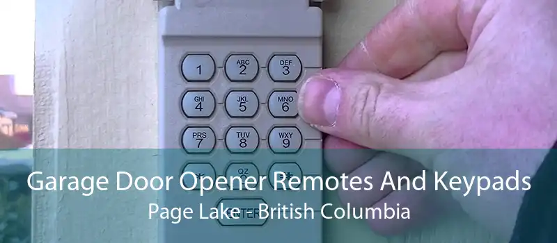 Garage Door Opener Remotes And Keypads Page Lake - British Columbia