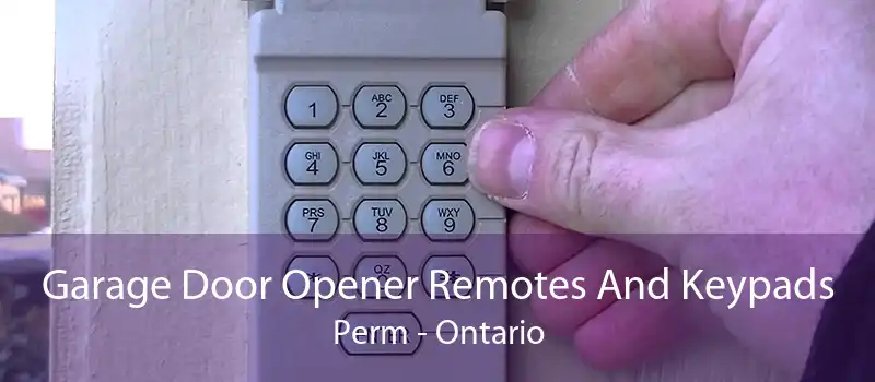 Garage Door Opener Remotes And Keypads Perm - Ontario