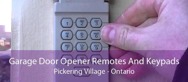 Garage Door Opener Remotes And Keypads Pickering Village - Ontario