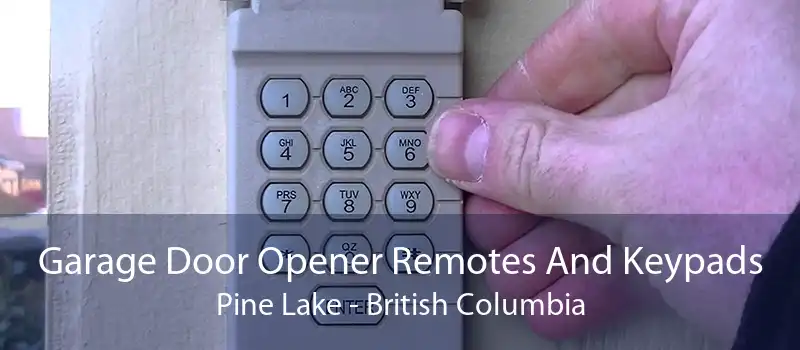 Garage Door Opener Remotes And Keypads Pine Lake - British Columbia