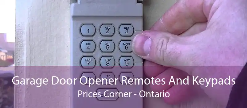 Garage Door Opener Remotes And Keypads Prices Corner - Ontario