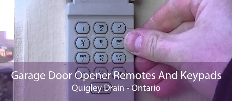 Garage Door Opener Remotes And Keypads Quigley Drain - Ontario
