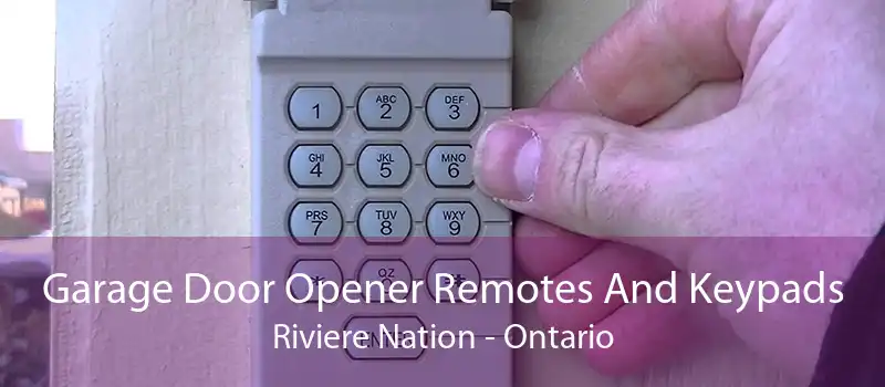 Garage Door Opener Remotes And Keypads Riviere Nation - Ontario