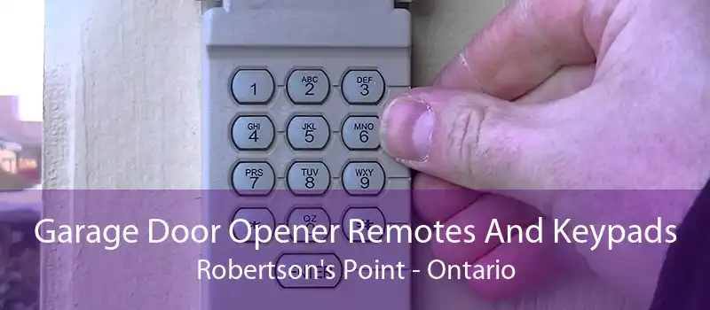 Garage Door Opener Remotes And Keypads Robertson's Point - Ontario