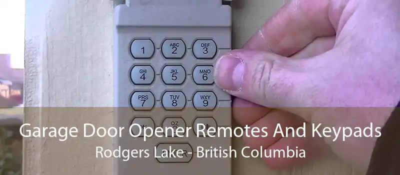 Garage Door Opener Remotes And Keypads Rodgers Lake - British Columbia