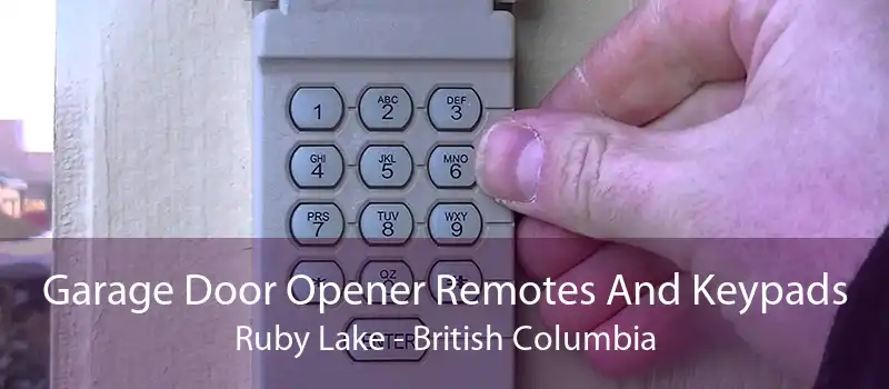 Garage Door Opener Remotes And Keypads Ruby Lake - British Columbia